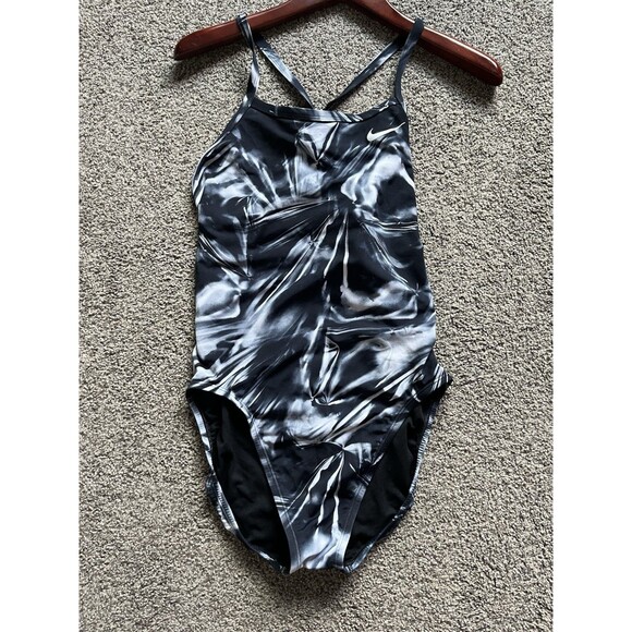 Nike Women's Hydrastrong Tie Dye Spiderback One Piece Swimsuit Size 38 Women 12 - Picture 1 of 8